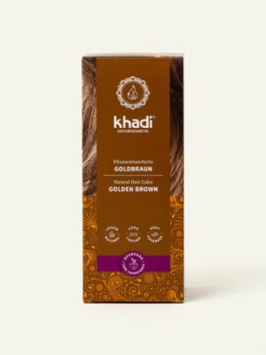 Khadi tinta vegetale per capelli col. Castano dorato (Golden Brown) gr. 100