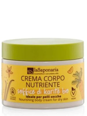 La Saponaria crema corpo nutriente- Soffice di karitè BIO ml. 200