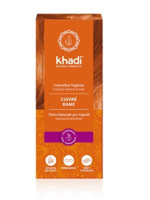 Khadi tinta vegetale per capelli col. Rame gr. 100