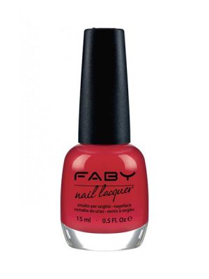 Faby smalto unghie col. rosso - Mona Lisa smiled at me ml. 15