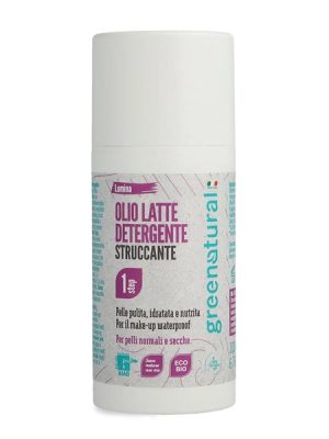 Greenatural olio latte detergente struccante linea Lumina ml. 100