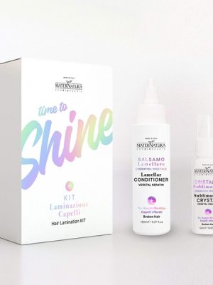 Maternatura kit Laminazione capelli per capelli sfibrati con cheratina vegetale
