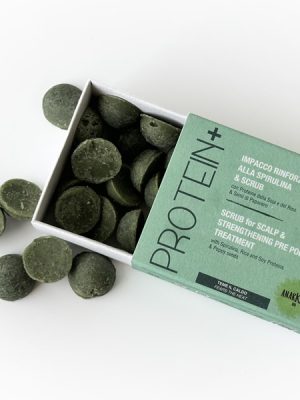 Anarkhia Bio impacco scrub rinforzante spirulina e proteine gr. 55 - linea Protein+