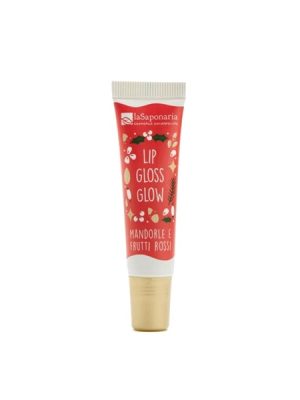 La Saponaria Lip Gloss Glow - mandorle e frutti rossi