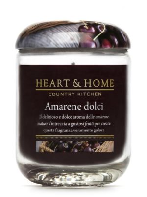 Heart & home candela large "Amarene Dolci" - 75 ore