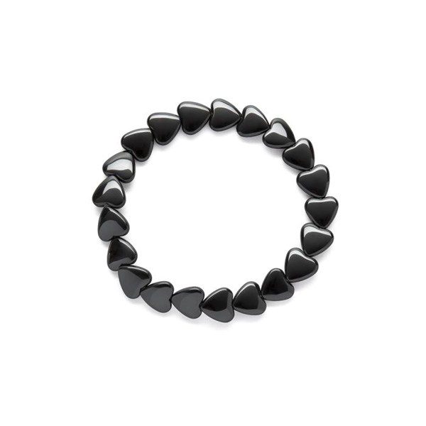 Vestopazzo-Ematite-Bracciale-Elastico-Cuori-Grandi