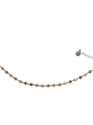 Vestopazzo cavigliera sfere diaspro collezione Stone Cheope