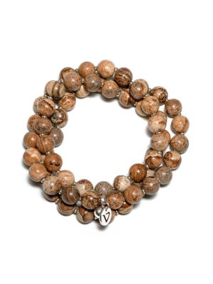 Vestopazzo bracciale/collana sfere diaspro collezione Stone Cheope