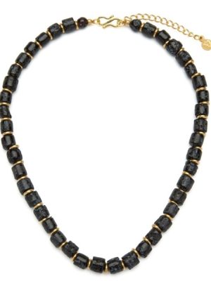 Vestopazzo collana cilindri colore nero Vidrio