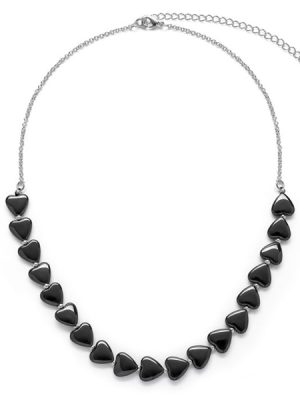 Vestopazzo collana Cuori grandi Ematite
