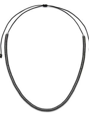 Vestopazzo collana filo snake Ematite