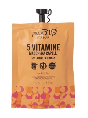 Purobio maschera capelli alle 5 Vitamine ml. 40