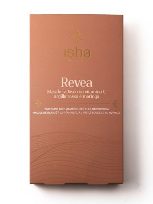 Isha Cosmetics Revea maschera viso con vitamina C, argilla rossa e moringa gr. 100