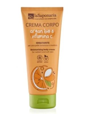 La Saponaria crema corpo idratante Argan bio e Vitamina C ml. 200