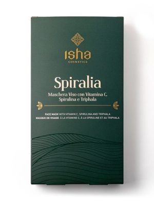 Isha Cosmetics Spiralia maschera viso con vitamina C, spirulina e Triphala gr. 100