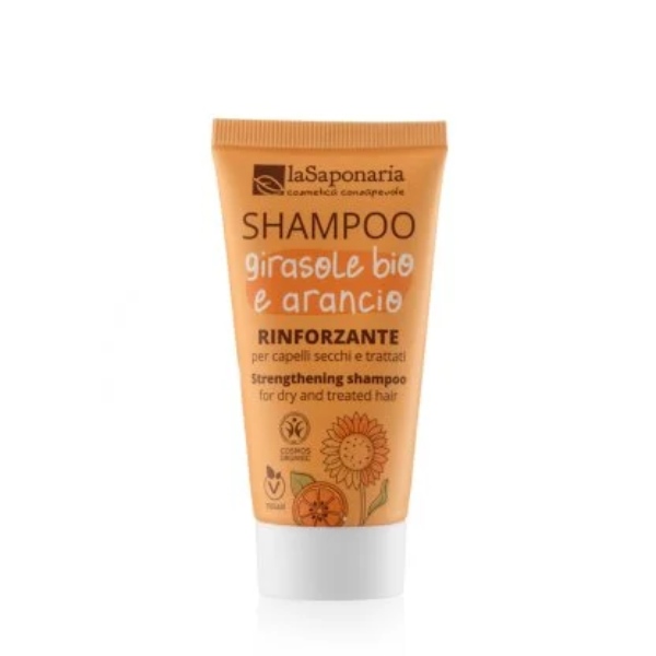LA-SAPONARIA-Travel-Size-Shampoo-Rinforzante-Girasole-Bio-e-Arancio-30-ml