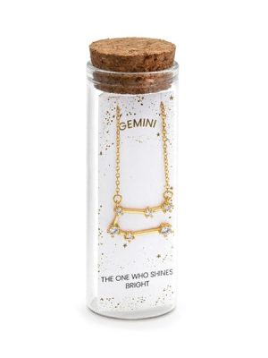 Vestopazzo collana costellazione Gemelli - Glass Bottle