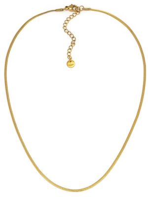 Vestopazzo collana Snake Thin in acciaio gold plated
