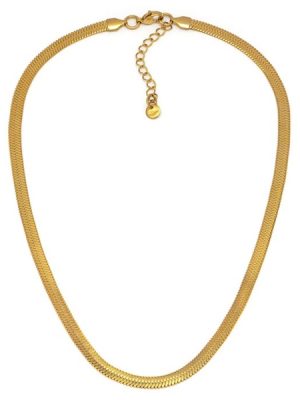 Vestopazzo collana Snake Bold in acciaio gold plated