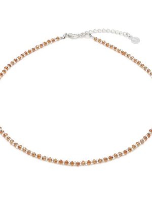 Vestopazzo girocollo mini sfere colore pesca Crystal