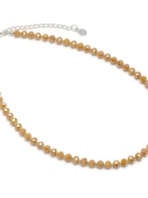 Vestopazzo girocollo sfere colore pesca Crystal