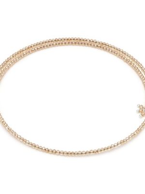 Vestopazzo girocollo sparkling colore champagne Crystal