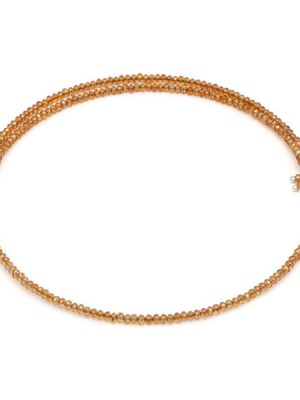 Vestopazzo girocollo sparkling colore pesca Crystal