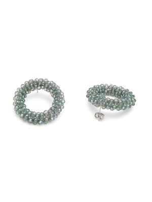 Vestopazzo orecchini cerchio colore polvere Crystal