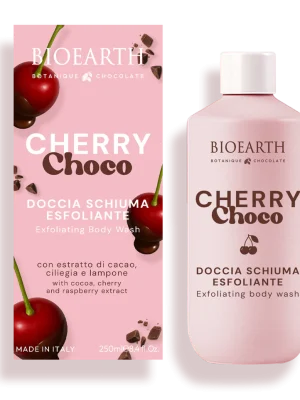 Bioearth docciaschiuma esfoliante Cioccolato e Ciliegia ml. 250