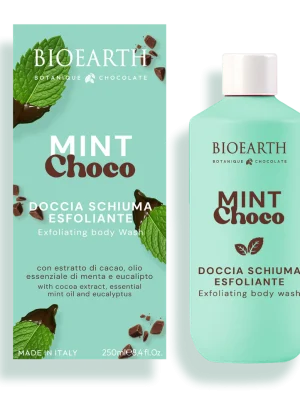 Bioearth docciaschiuma esfoliante Cioccolato e Menta ml. 250