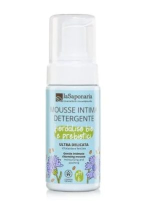 La Saponaria mousse detergente intima Fiordaliso Bio e Prebiotici ml. 100
