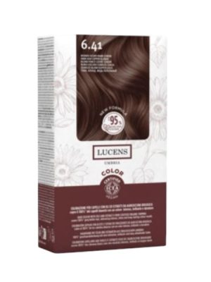 Lucens Umbria tinta per capelli - biondo scuro rame cenere 6.41