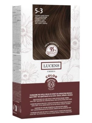Lucens Umbria tinta per capelli - castano chiaro dorato 5.3