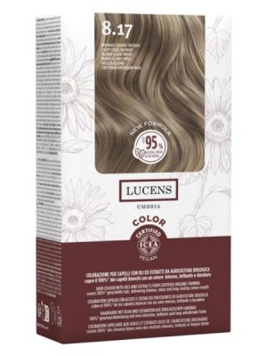 Lucens Umbria tinta per capelli - biondo chiaro freddo 8.17