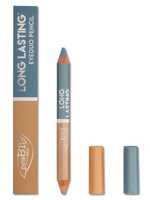 Purobio Matitone ombretto Duo Long Lasting colore 101L - madreperla satinato/carta da zucchero satinato
