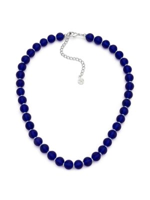 Vestopazzo collana sfere vetro col. blu