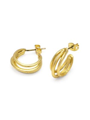 Vestopazzo orecchini C-Hoop bold ottone