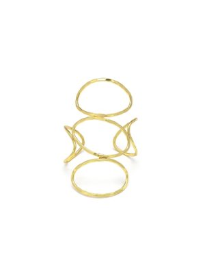 Vestopazzo bracciale fascia ovali in ottone