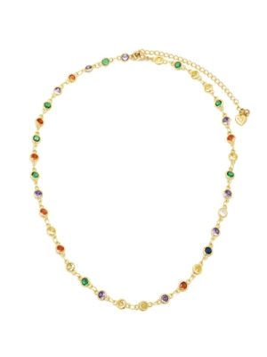 Vestopazzo collana tennis con zirconi Rainbow