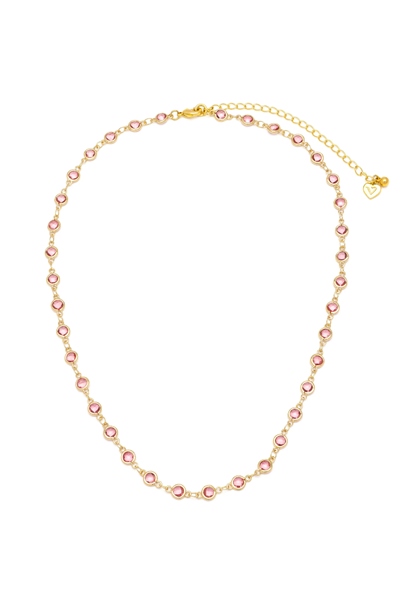 VESTOPAZZO-COLLANA-TENNIS-ZIRCONI-ROSA-ANTICO