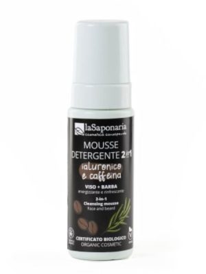 La Saponaria mousse detergente 2in1 per viso e barba ml. 150