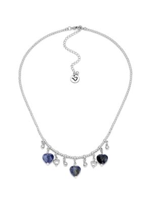 Vestopazzo collana con cuori in lapislazzuli