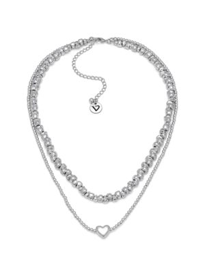 Vestopazzo collana doppio filo con cuore bombato